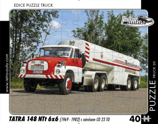 Puzzle TRUCK 20 - Tatra 148 NTt 6x6 (1969 - 1982) s návěsem CO 23 TO 40 dílků