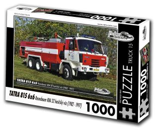 Puzzle TRUCK 15 - Tatra 815 6x6 Rosenbauer hasičský vůz (1982 - 1997) 1000 dílků