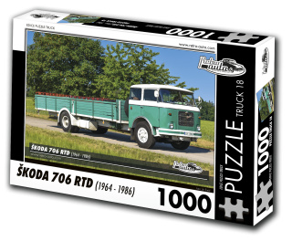 Puzzle TRUCK 18 - ŠKODA 706 RTD (1964 - 1986) 1000 dílků