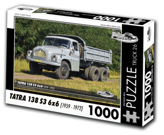 Puzzle TRUCK 26 - Tatra 138 S3 6x6 (1959 - 1972) 1000 dílků