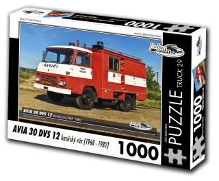 Puzzle TRUCK 29 - AVIA 30 DVS 12 hasičský vůz (1968 - 1982) 1000 dílků