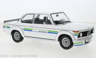 BMW 2002 Alpina (1973) Bílá/dekor MCG 1:18