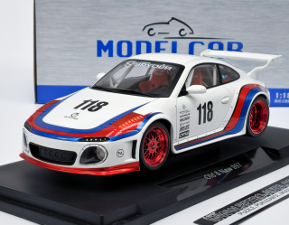Porsche 911 (997) RWB Old & New 2020 bílá/decor MCG 1:18