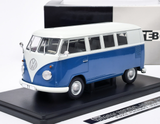 Volkswagen T1 (1960) bílá/modrá Whitebox 1:24