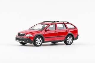 Škoda Octavia II Combi Scout (2007) Červená Corrida ABREX 1:43