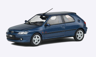 Peugeot 306 S16 (1994) Blue Metallic - SOLIDO 1:43