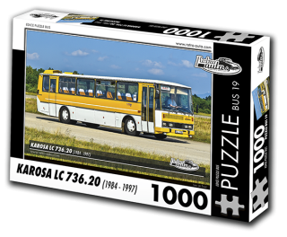 Puzzle BUS 19 - KAROSA LC 736.20 (1984 - 1997) 1000 dílků