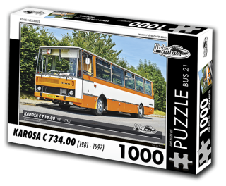 Puzzle BUS 21 - KAROSA C 734.00 (1981 - 1997) 1000 dílků