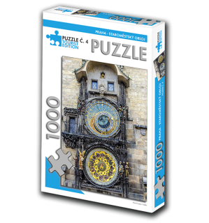 PUZZLE TOURIST č. 4 - Praha - Staroměstský orloj 1000 dílků 