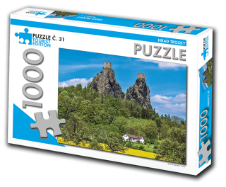 PUZZLE TOURIST č. 31 - Hrad Trosky 1000 dílků 