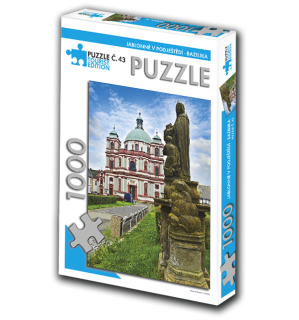 PUZZLE TOURIST č. 43 - Jablonné v Podještědí - bazilika 1000 dílků