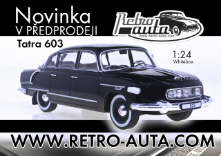 Tatra 603 černá 1956 WHITEBOX 1:24