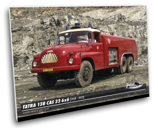 Obraz č. 35 - TATRA 138 CAS 32 6x6 (1959 - 1972) 100 x 70 cm