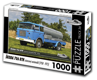 Puzzle TRUCK 36 - ŠKODA 706 RTH cisternový automobil (1958 - 1975) 1000 dílků