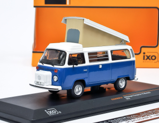 Volkswagen T2 Westfalia (1978) modrá/bílá IXO 1:43