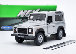 Land Rover Defender - silver WELLY 1:24