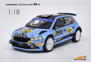 Škoda Fabia Rally2 evo No.28 Rallye Automobile Monte-Carlo 2023 Ingram ACL 1:18