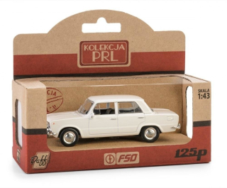 Fiat 125p - bílá DAFFI 1:43