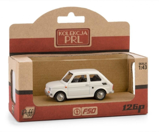 Fiat 126p - bílá DAFFI 1:43