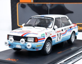 Škoda 130 L, No.24, Rally Monte Carlo, 1987, J.Haugland/P.Vegel IXO 1:18