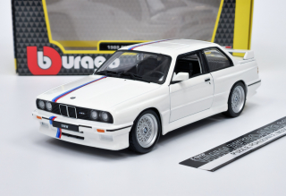 BMW M3 (E30) White/dekor Bburago 1:24