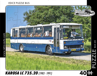 Puzzle BUS 20 - KAROSA LC 735.20 (1983 - 1991) - 40 dílků