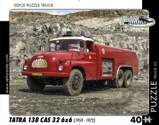 Puzzle TRUCK 35 - Tatra 138 CAS 32 6x6 (1959 - 1972) - 40 dílků