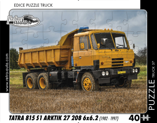 Puzzle TRUCK 37 - Tatra 815 S1 Arktik 27 208 6x6.2 (1982 - 1997) - 40 dílků