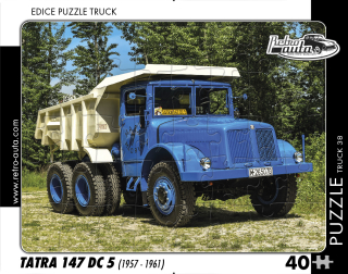 Puzzle TRUCK 38 - Tatra 147 DC 5 (1957 - 1961) - 40 dílků