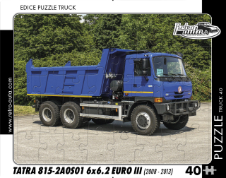Puzzle TRUCK 40 - Tatra 815-2A0S01 6x6.2 EURO III (2008 - 2013) - 40 dílků