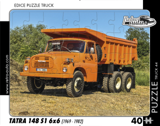 Puzzle TRUCK 44 - Tatra 148 S1 6x6 (1969 - 1982) - 40 dílků