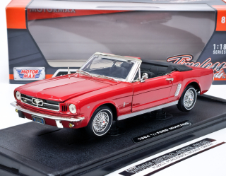 Ford Mustang Cabriolet (1964) Red Motormax 1:18