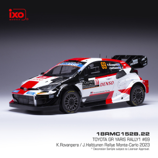 Toyota GR Yaris #69 Rovanperä/Halttunen Rally Monte Carlo 2023 IXO 1:18