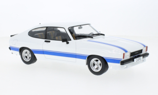 Ford Capri MK II X-Pack (1975) white/blue MCG 1:18