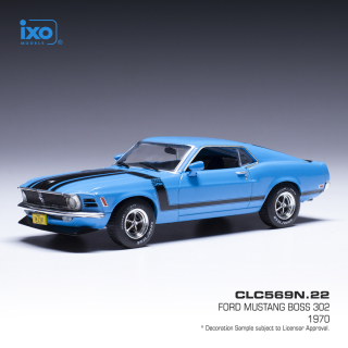Ford Mustang Boss 302 (1970) blue IXO 1:43