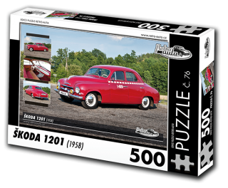 Puzzle č. 76 - ŠKODA 1201 (1958) 500 dílků