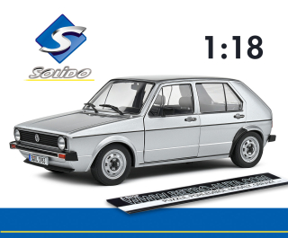 Volkswagen Golf L (1983) Gris Metal - SOLIDO 1:18