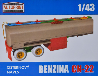 Konverzní set Cisternový návěs BENZINA CN-22 AUTOPRINT 1:43
