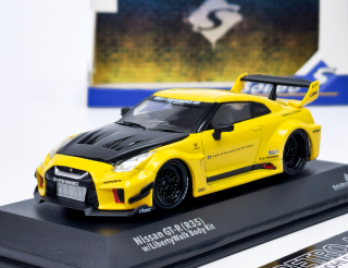 Nissan GTR35 LBWK Silhouette 2019 yellow - SOLIDO 1:43