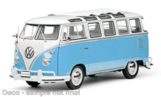 Volkswagen T1 Samba (1962) - white/light blue - Sun Star 1:12