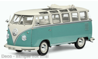 Volkswagen T1 Samba (1962) - white/light green - Sun Star 1:12
