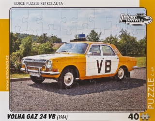 Puzzle č. 69 - VOLHA GAZ 24 VB (1984) 40 dílků