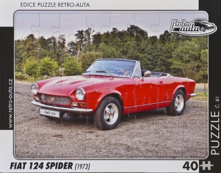 Puzzle č. 81 - FIAT 124 SPIDER (1973) 40 dílků
